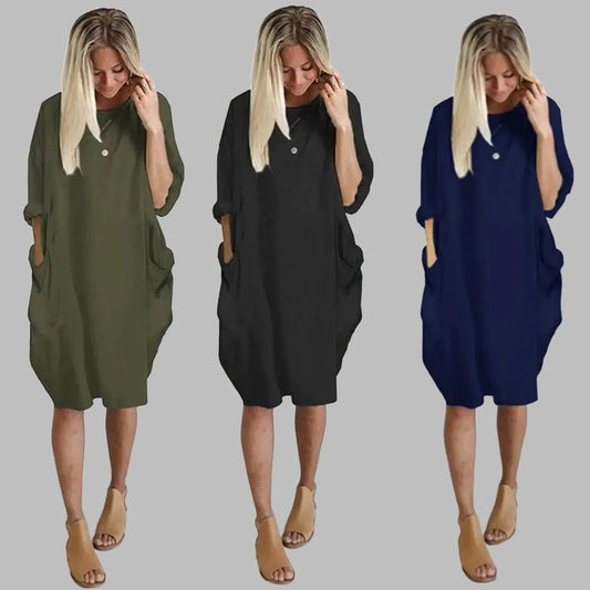 JOLANDA | CASUAL BAGGY DRESS - Sancityshop