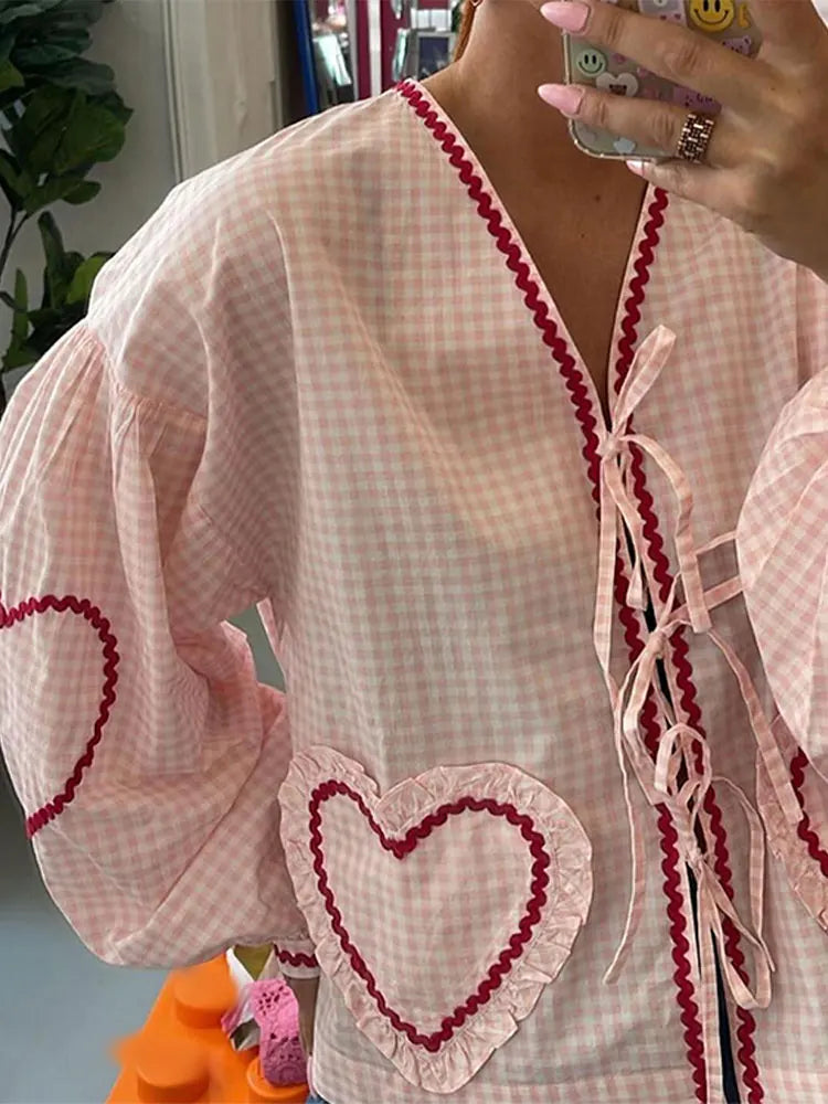 LILY | SWEETHEART PICNIC BLOUSE - Sancityshop