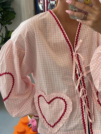 LILY | SWEETHEART PICNIC BLOUSE - Sancityshop