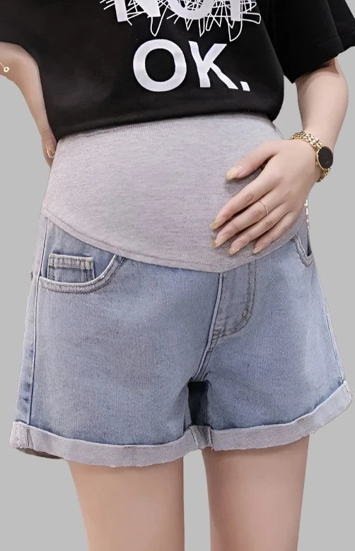 MAURA | MATERNITY DENIM SHORT